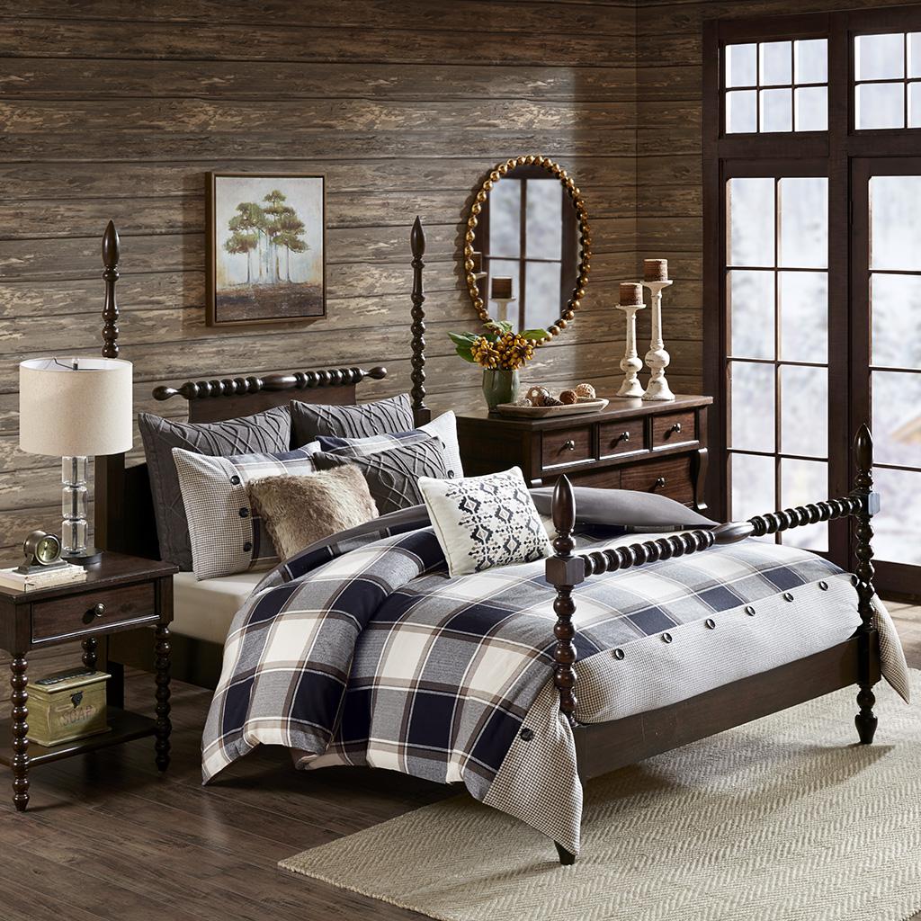 Urban Cabin Cotton Jacquard Comforter Set - Brown Interiors